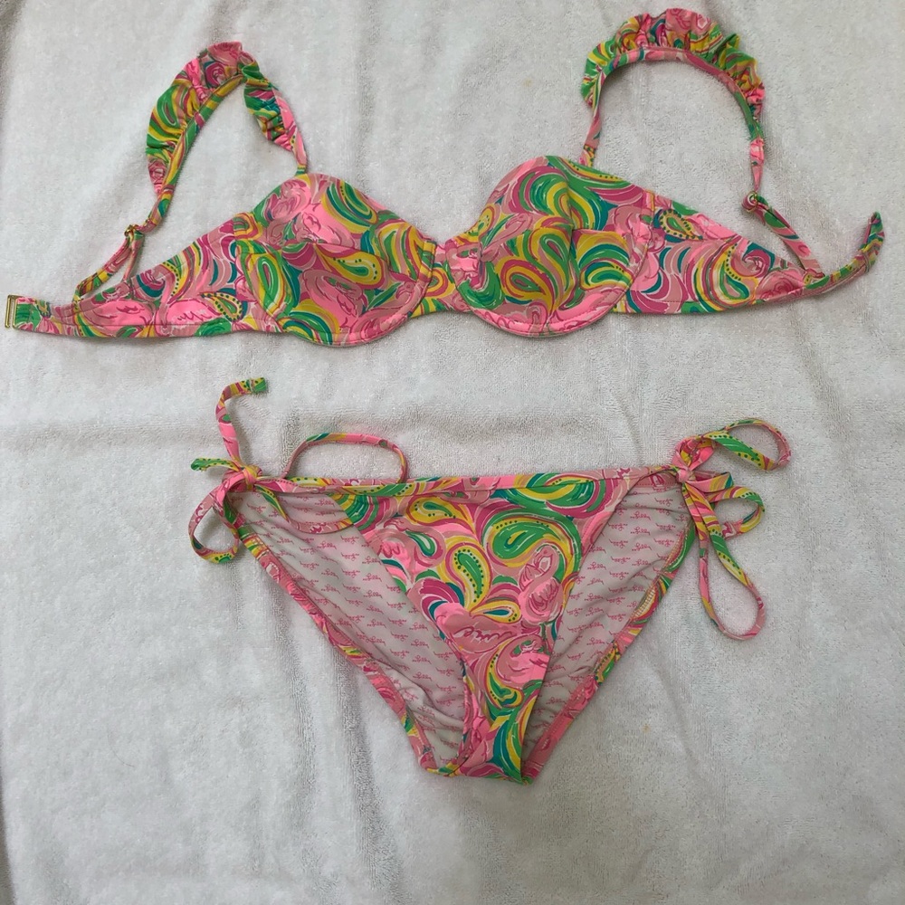 Lilly Pulitzer bikini bathing suit- size S